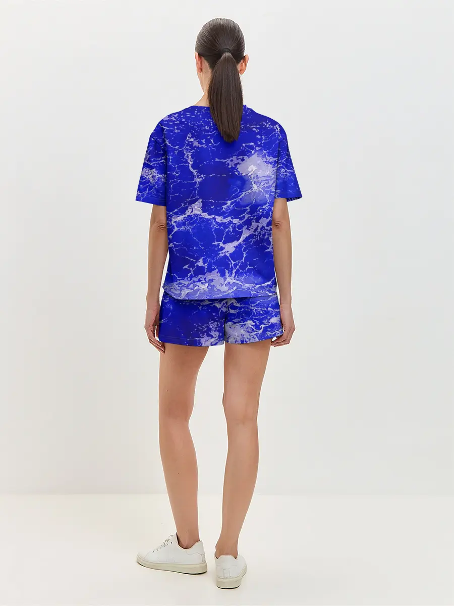 Женская пижама с шортами / Морские волны!