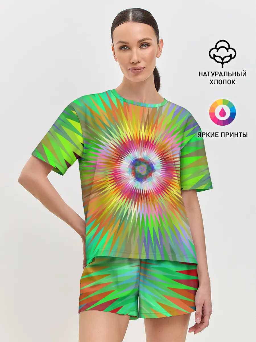 Женская пижама с шортами / Тропичный Бум!