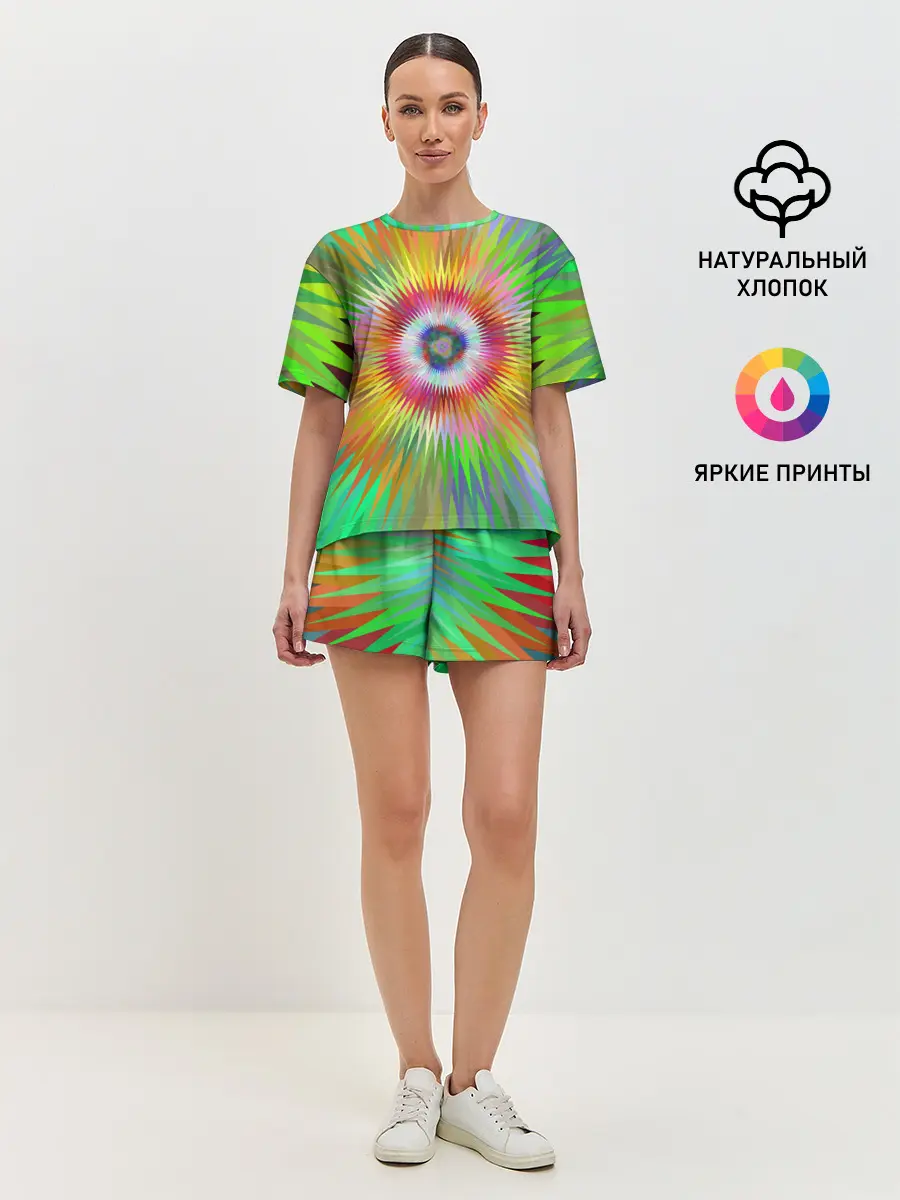 Женская пижама с шортами / Тропичный Бум!