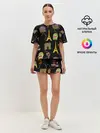 Женская пижама с шортами / Париж