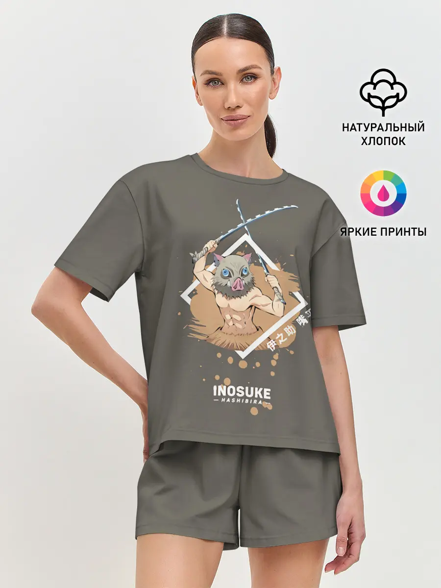 Женская пижама с шортами / Нашибира