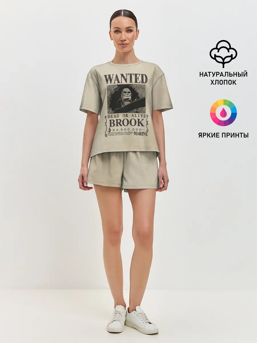 Женская пижама с шортами / Брук в розыске | One Piece