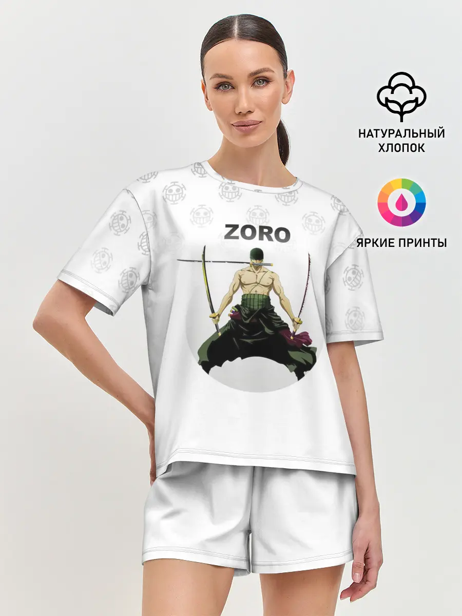 Женская пижама с шортами / Зоро | One Piece. Большой куш
