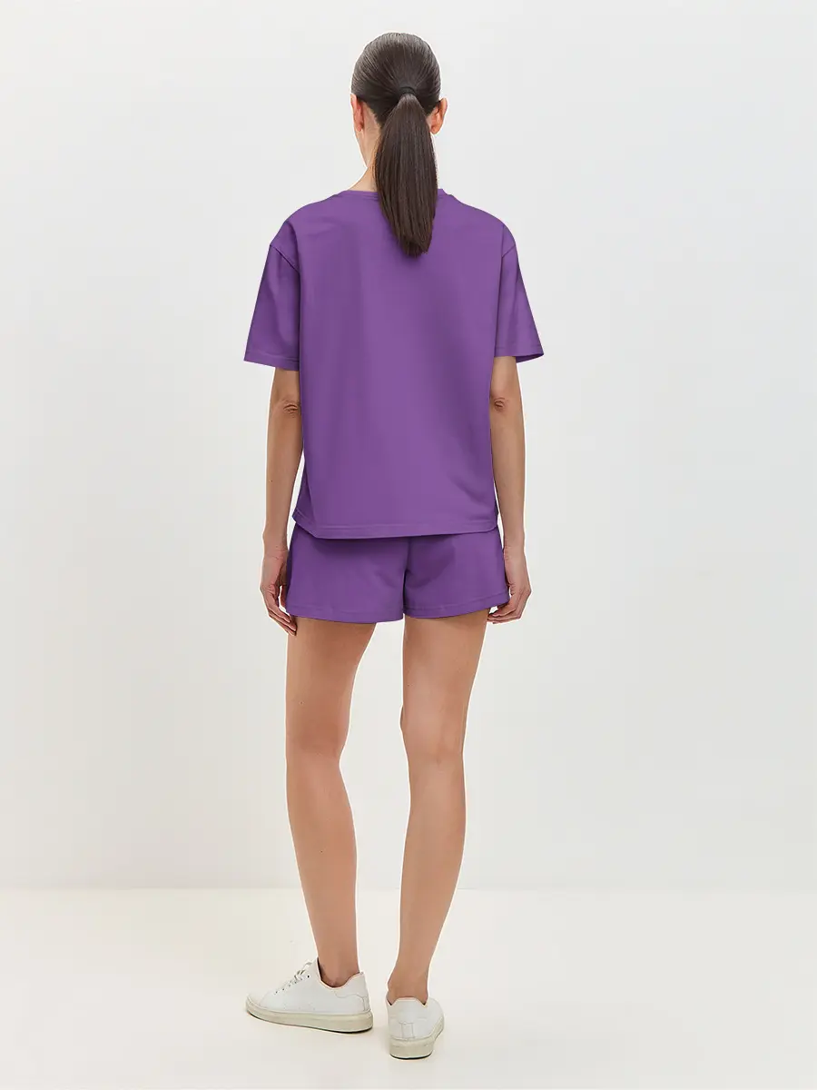 Женская пижама с шортами / Фиолетовый Мерч