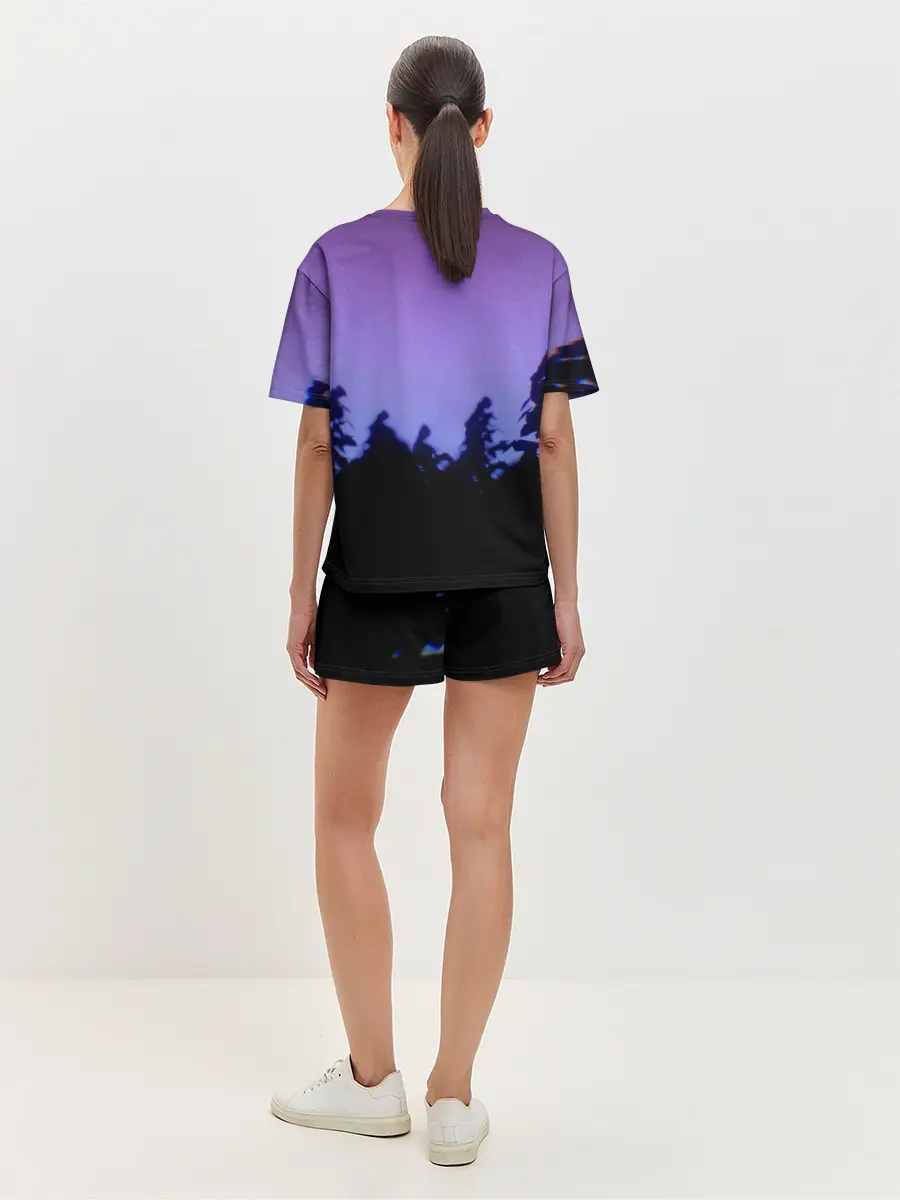 Женская пижама с шортами / СИРЕНОГОЛОВЫЙ ГЛИТЧ