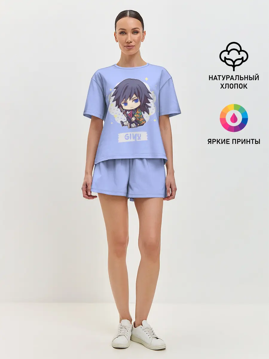 Женская пижама с шортами / Гию