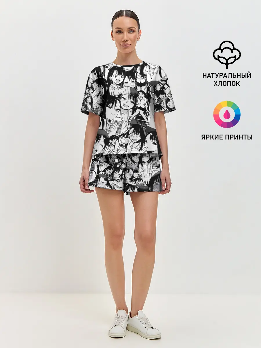 Женская пижама с шортами / Nagatoro Sempai