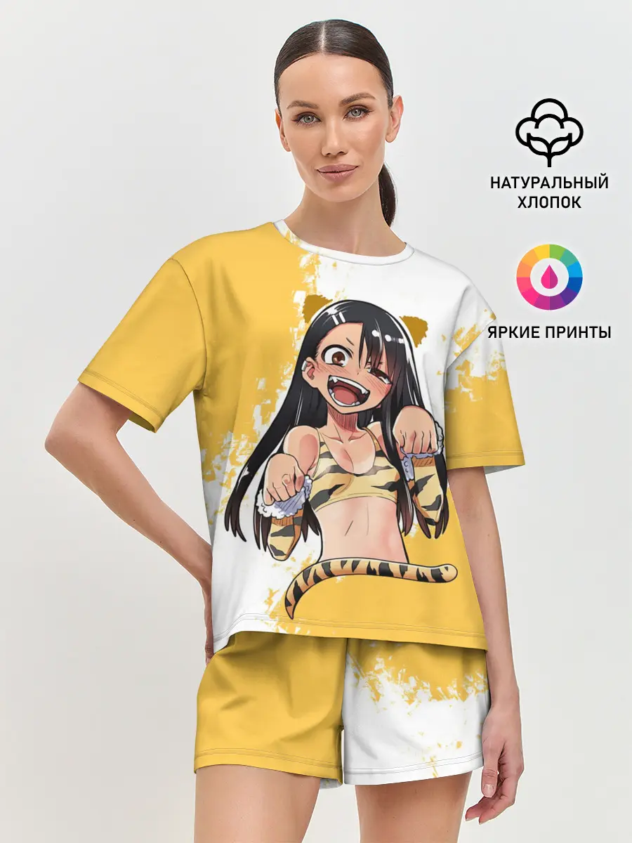 Женская пижама с шортами / Nagatora Tigra