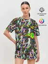 Женская пижама с шортами / Психоделика / Абстракция