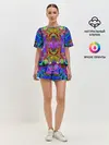 Женская пижама с шортами / Психоделика / Абстракция