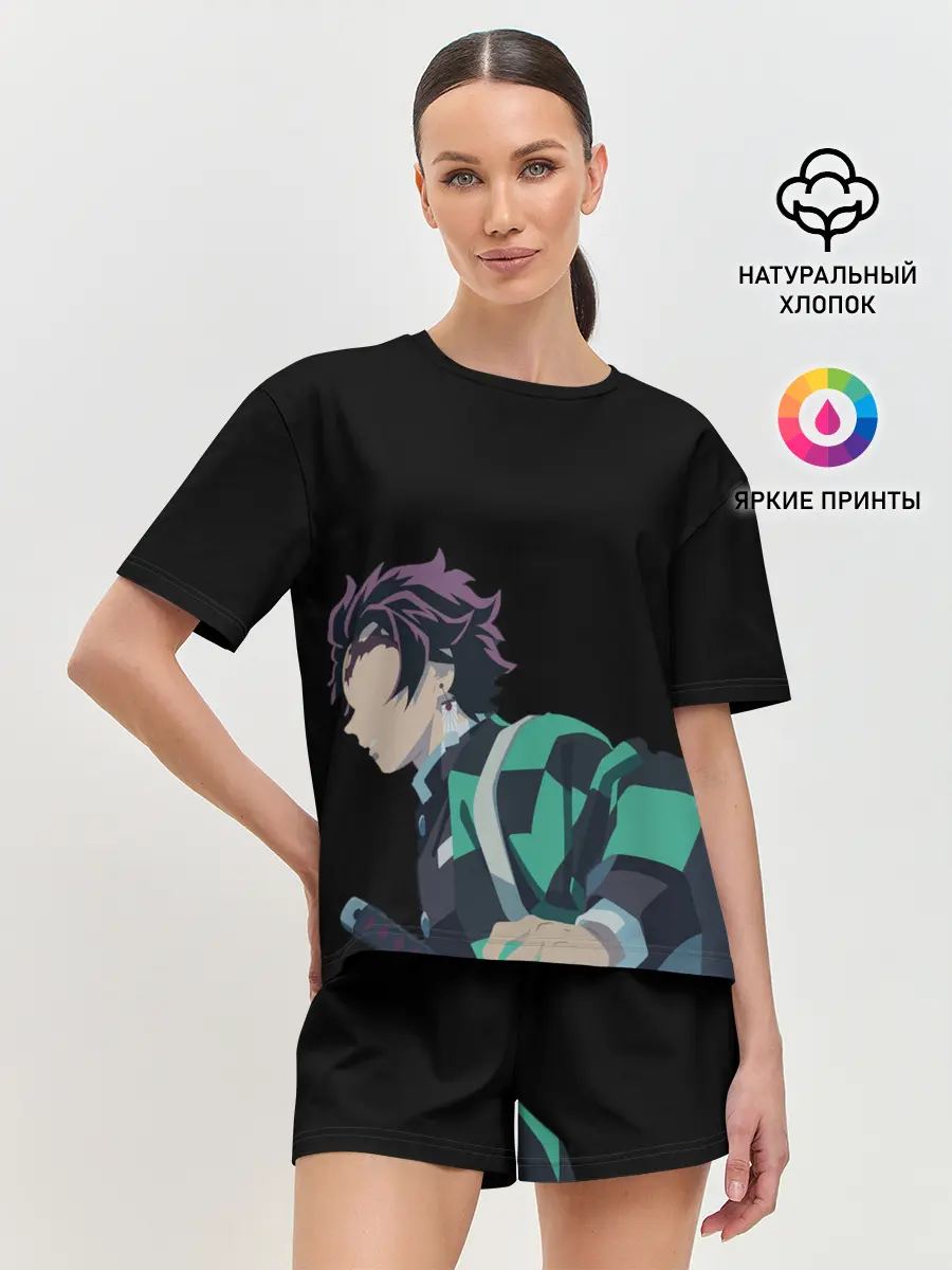 Женская пижама с шортами / Tanjirou Kamado