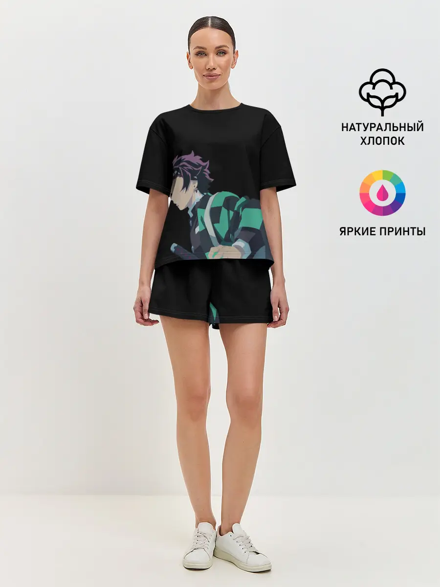 Женская пижама с шортами / Tanjirou Kamado