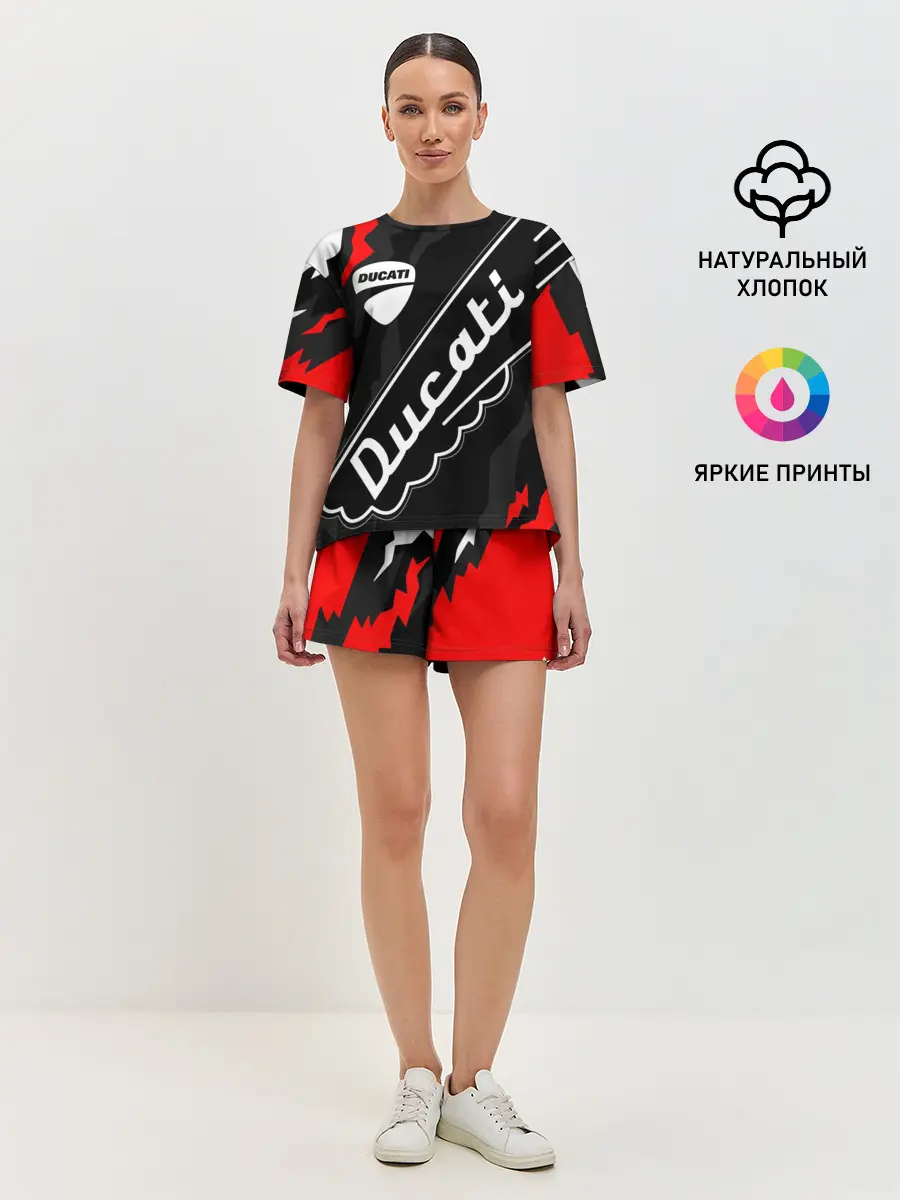 Женская пижама с шортами / DUCATI / ДУКАТИ / SPORT