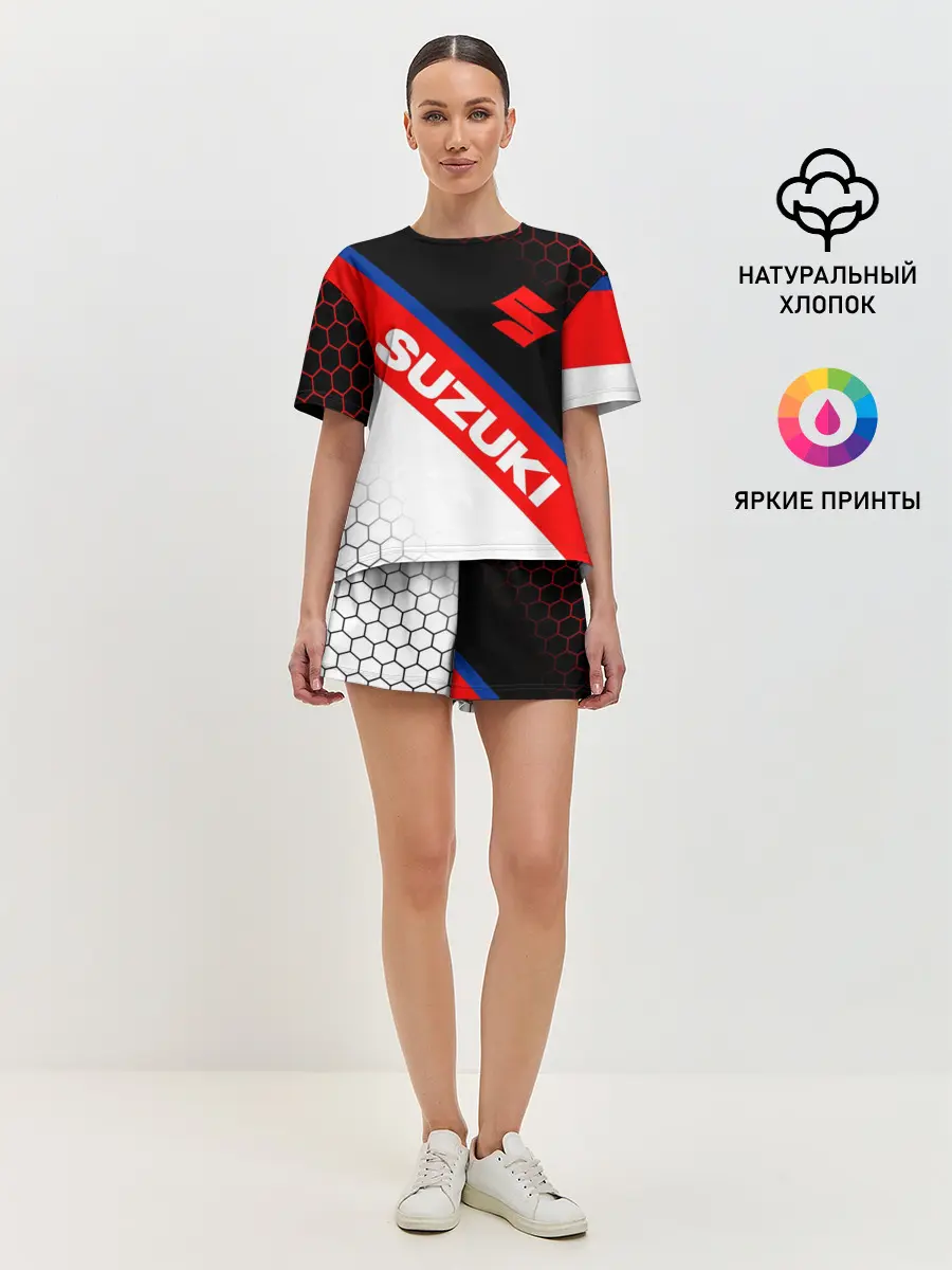 Женская пижама с шортами / SUZUKI / СУЗУКИ / МОТОСПОРТ