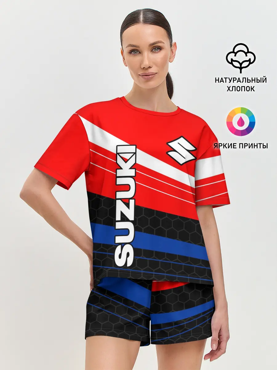 Женская пижама с шортами / SUZUKI / СУЗУКИ / МОТОСПОРТ