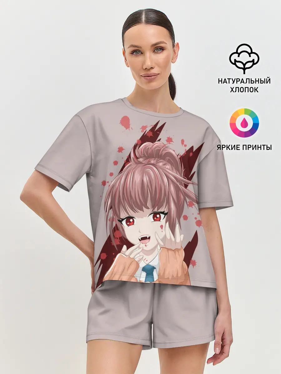 Женская пижама с шортами / Аниме-вампир