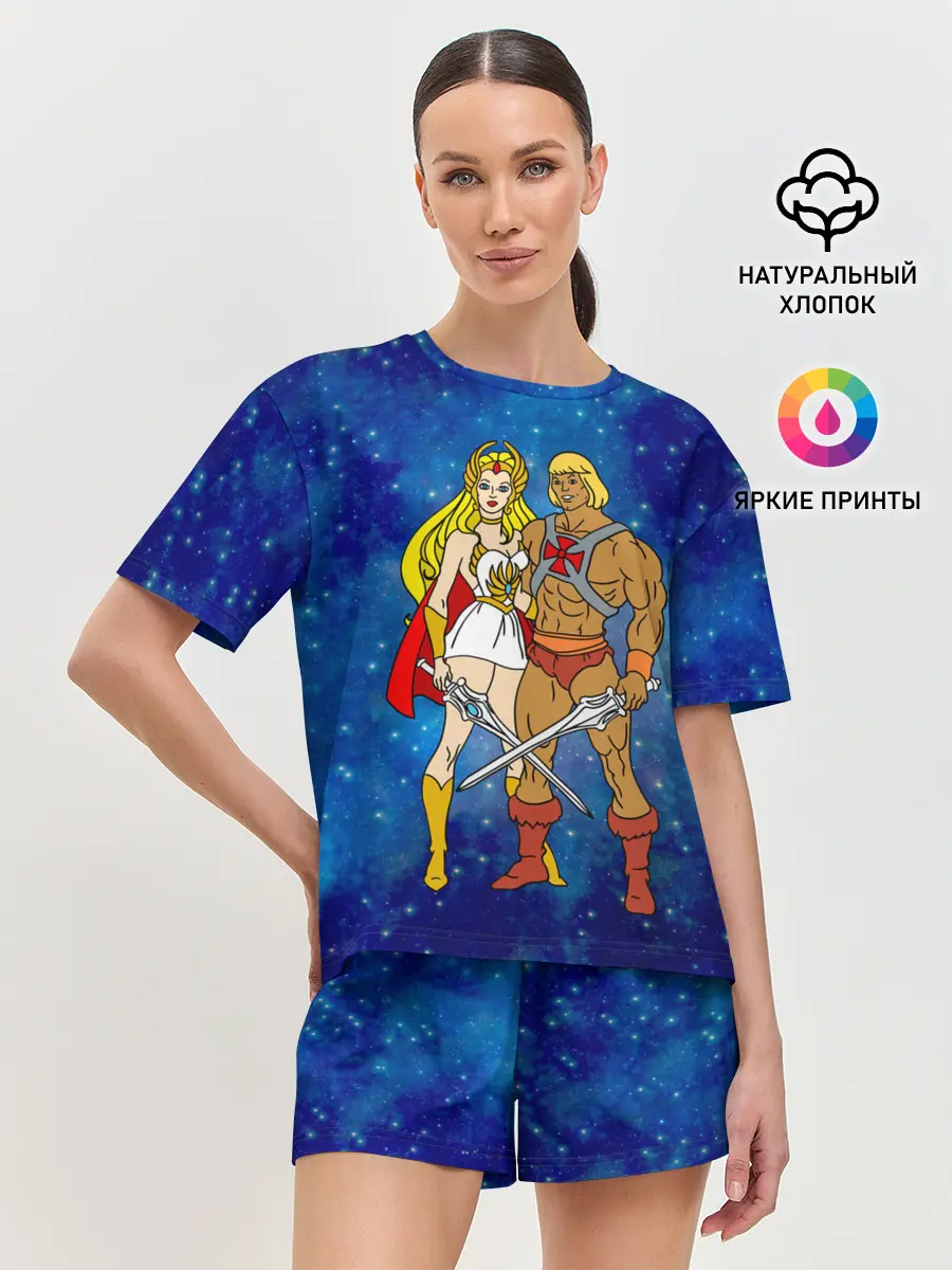 Женская пижама с шортами / Властелины вселенной, герои