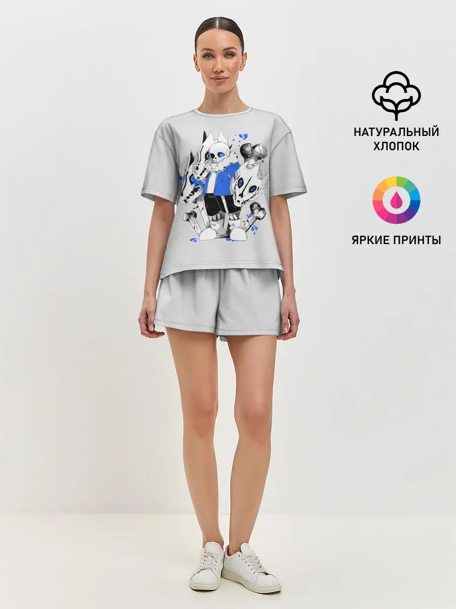 Женская пижама с шортами / Санс и его мальчик