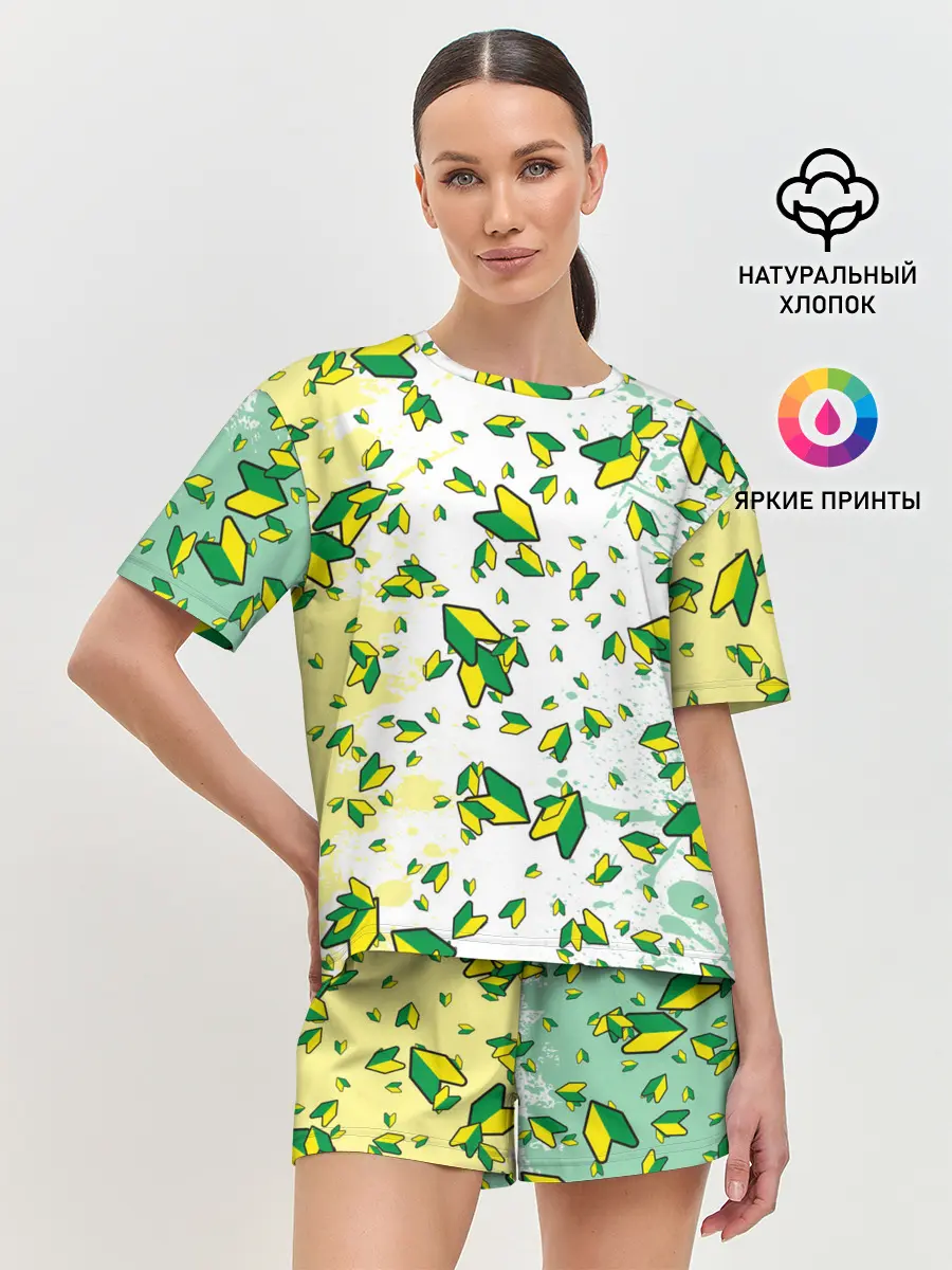 Женская пижама с шортами / JDM | ПАТТЕРН | ЯПОНОВОД