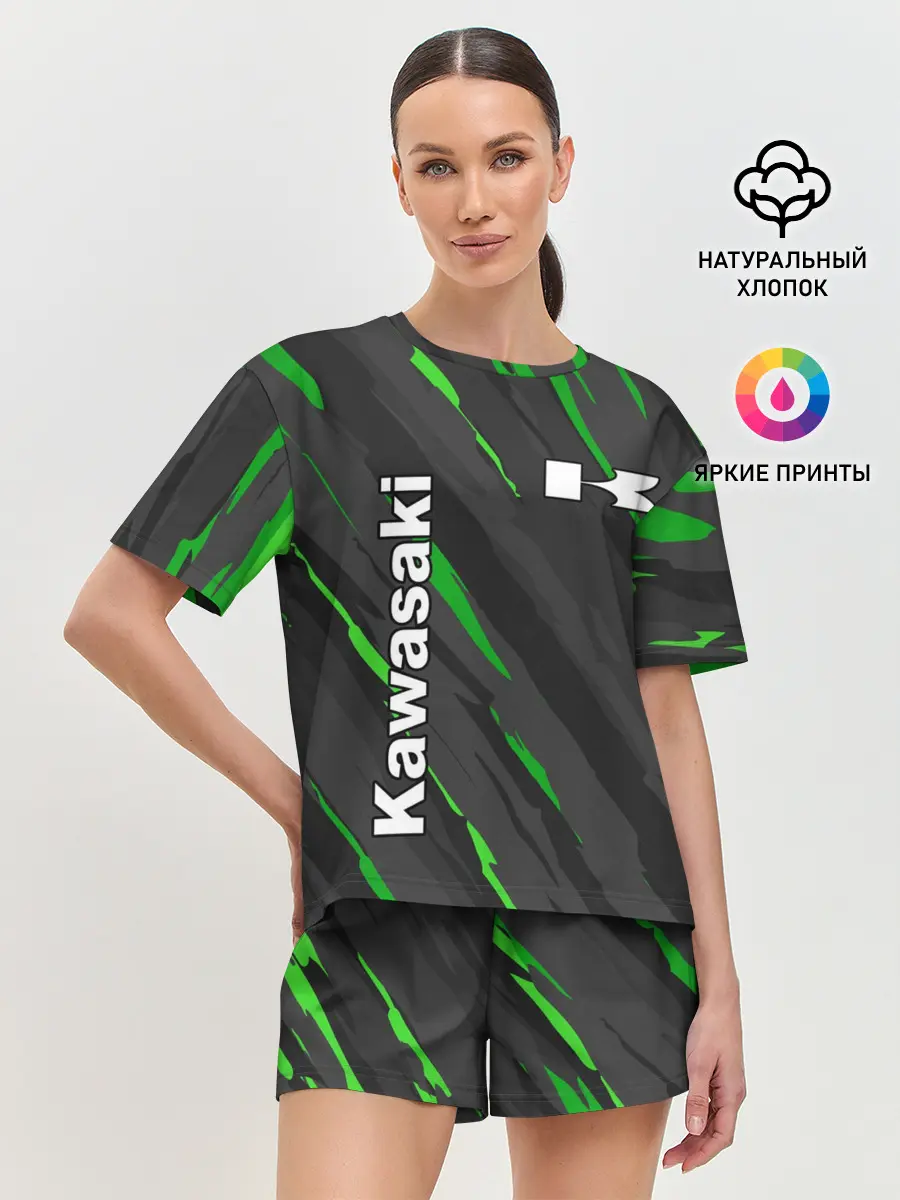 Женская пижама с шортами / KAWASAKI / КАВАСАКИ / SPORT