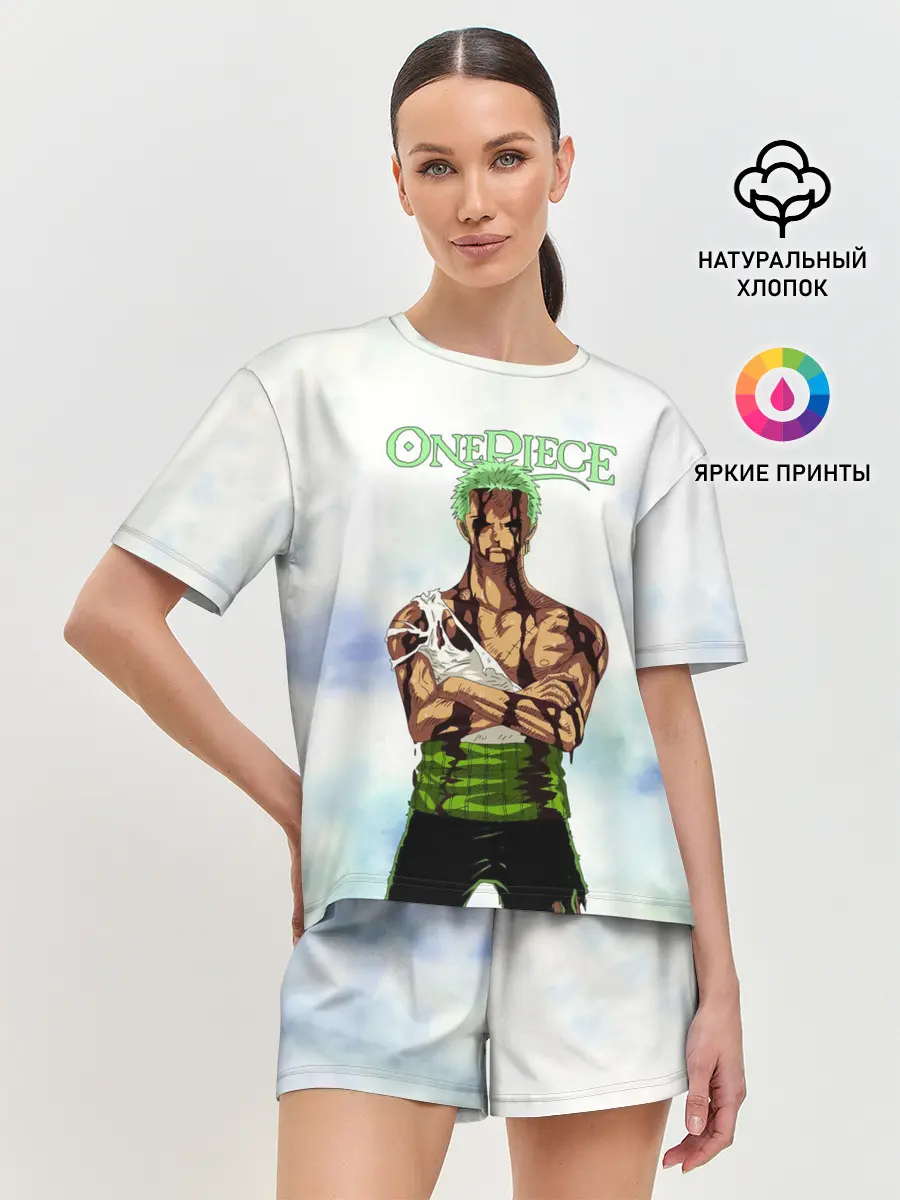 Женская пижама с шортами / Зоро после боя One Piece