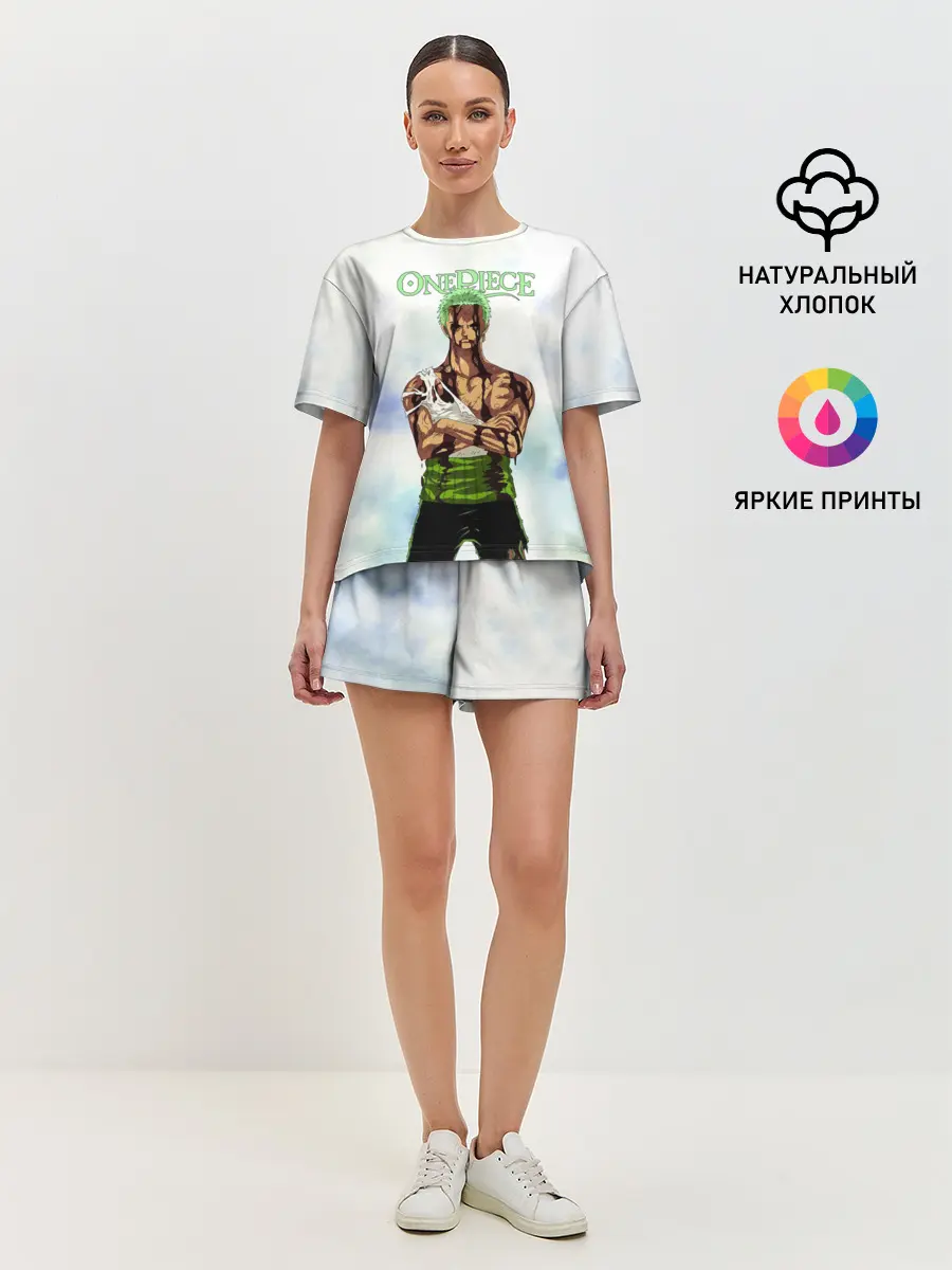 Женская пижама с шортами / Зоро после боя One Piece