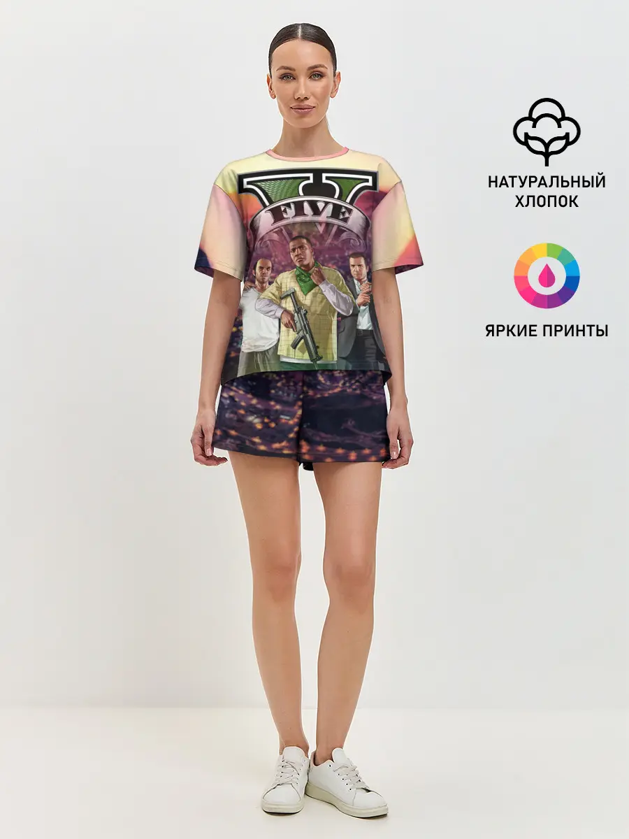 Женская пижама с шортами / GTA V | TEAM FOREVER AND EVER