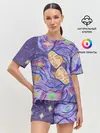 Женская пижама с шортами / Галактика