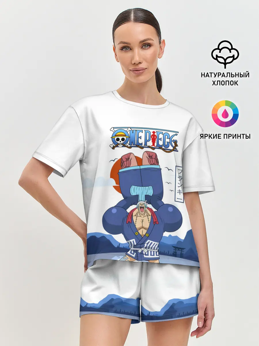 Женская пижама с шортами / Фрэнки One Piece. Большой куш