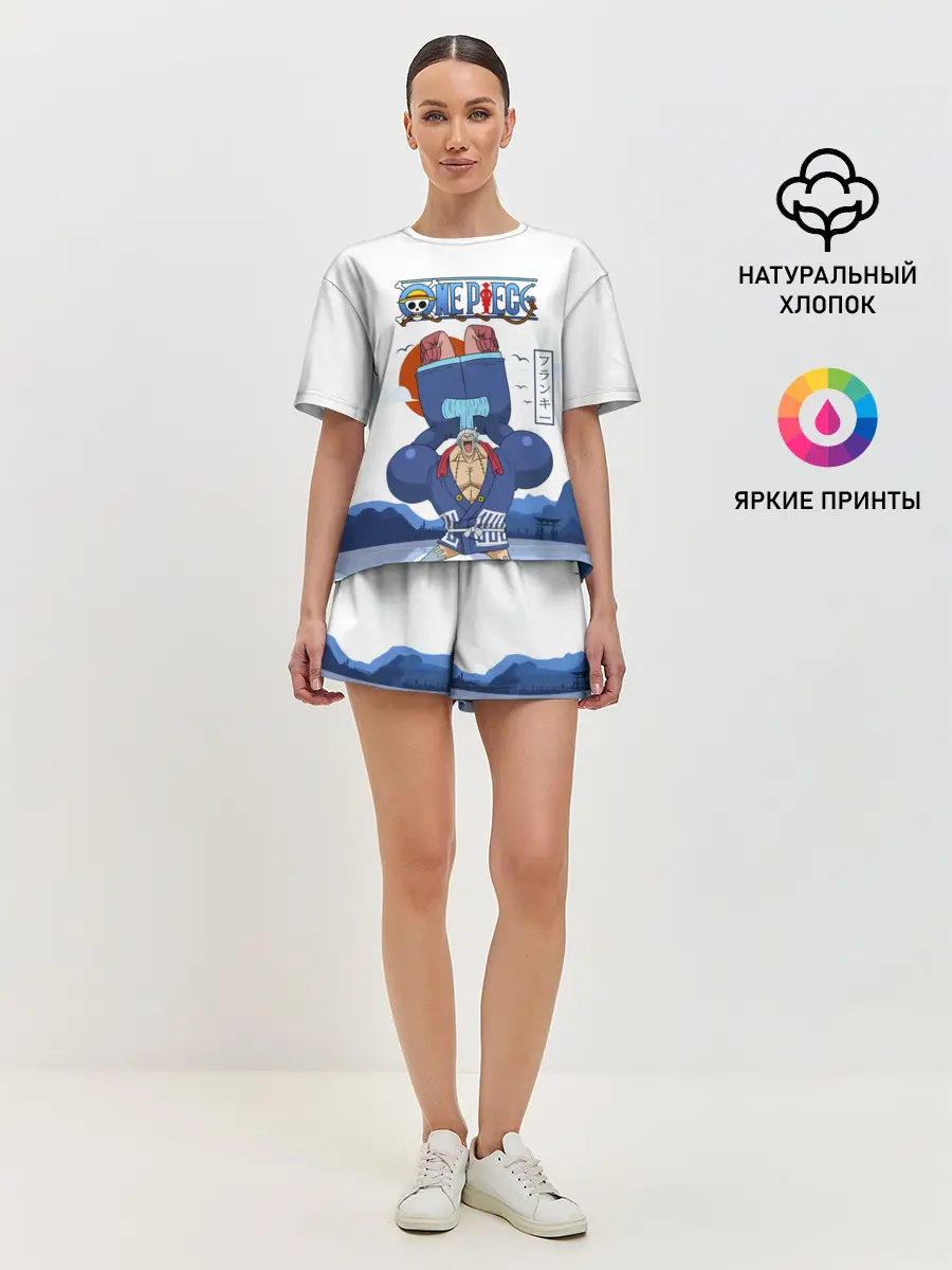 Женская пижама с шортами / Фрэнки One Piece. Большой куш