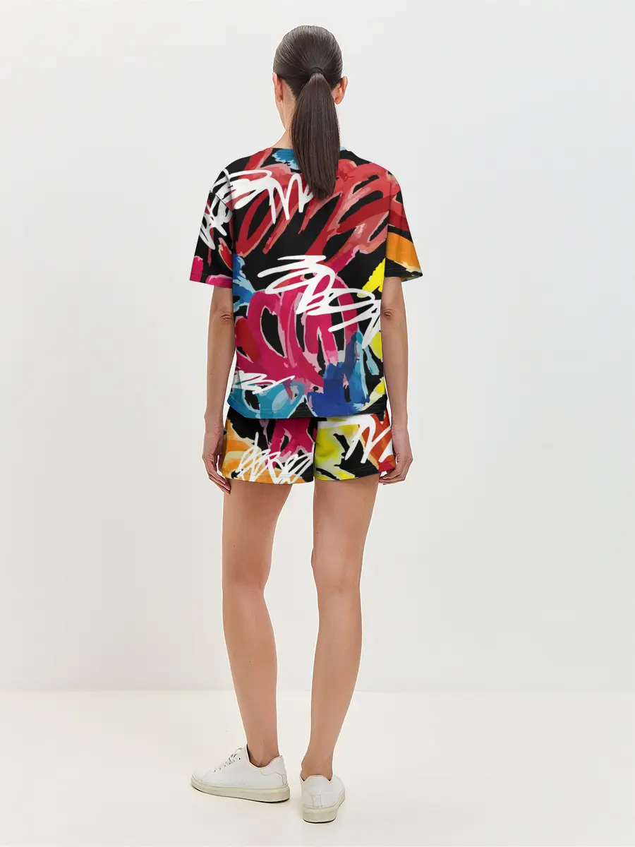 Женская пижама с шортами / Old school