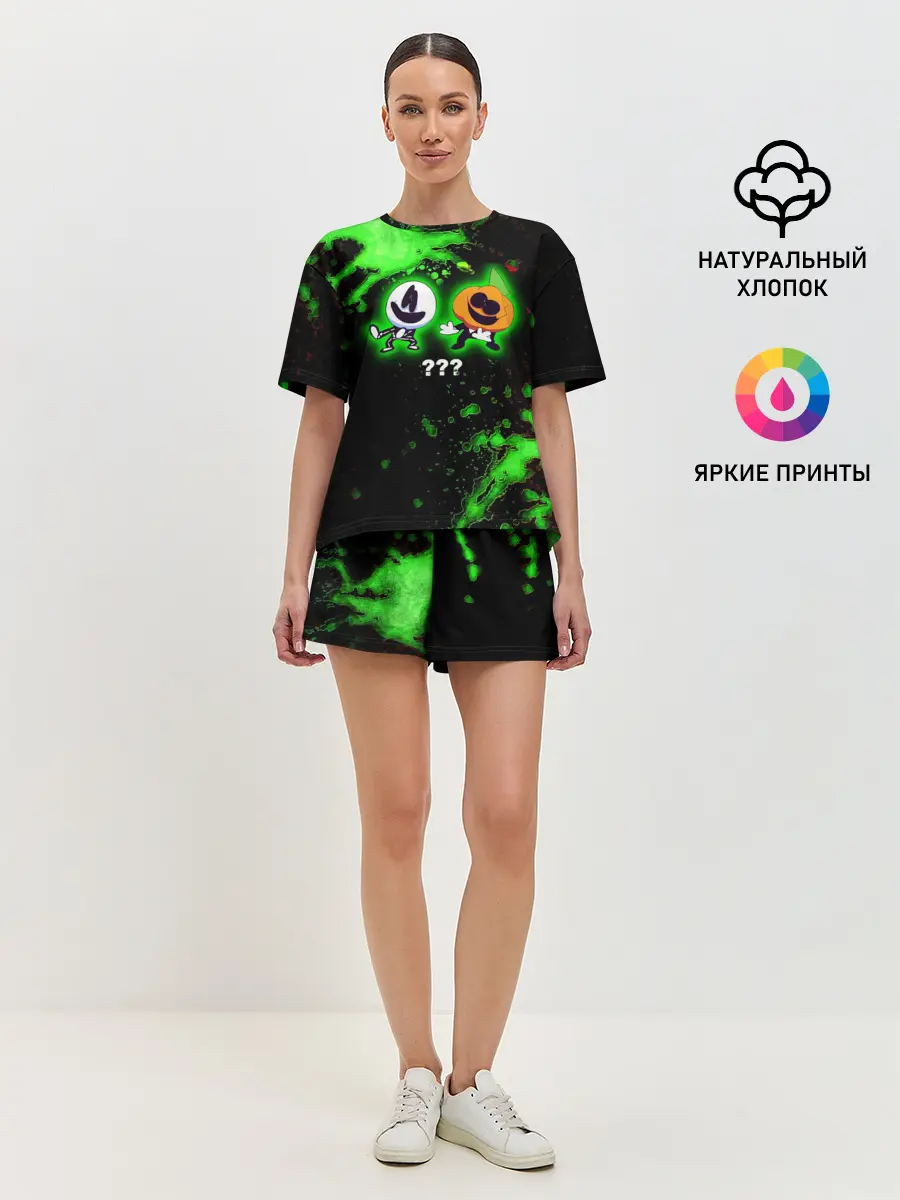 Женская пижама с шортами / Skid and Pump