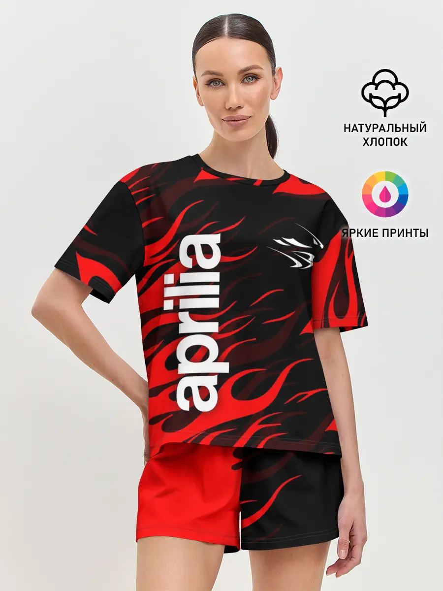 Женская пижама с шортами / APRILIA / АПРИЛИЯ / MOTO