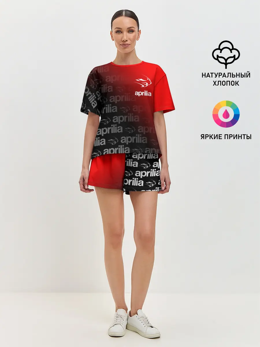 Женская пижама с шортами / APRILIA / АПРИЛИЯ / MOTO