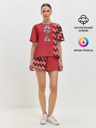 Женская пижама с шортами / Москва. День города 2021