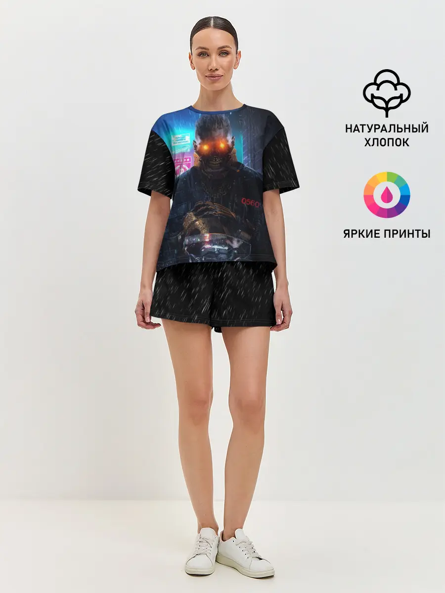 Женская пижама с шортами / Cyberpunk 2077 | Maelstrom