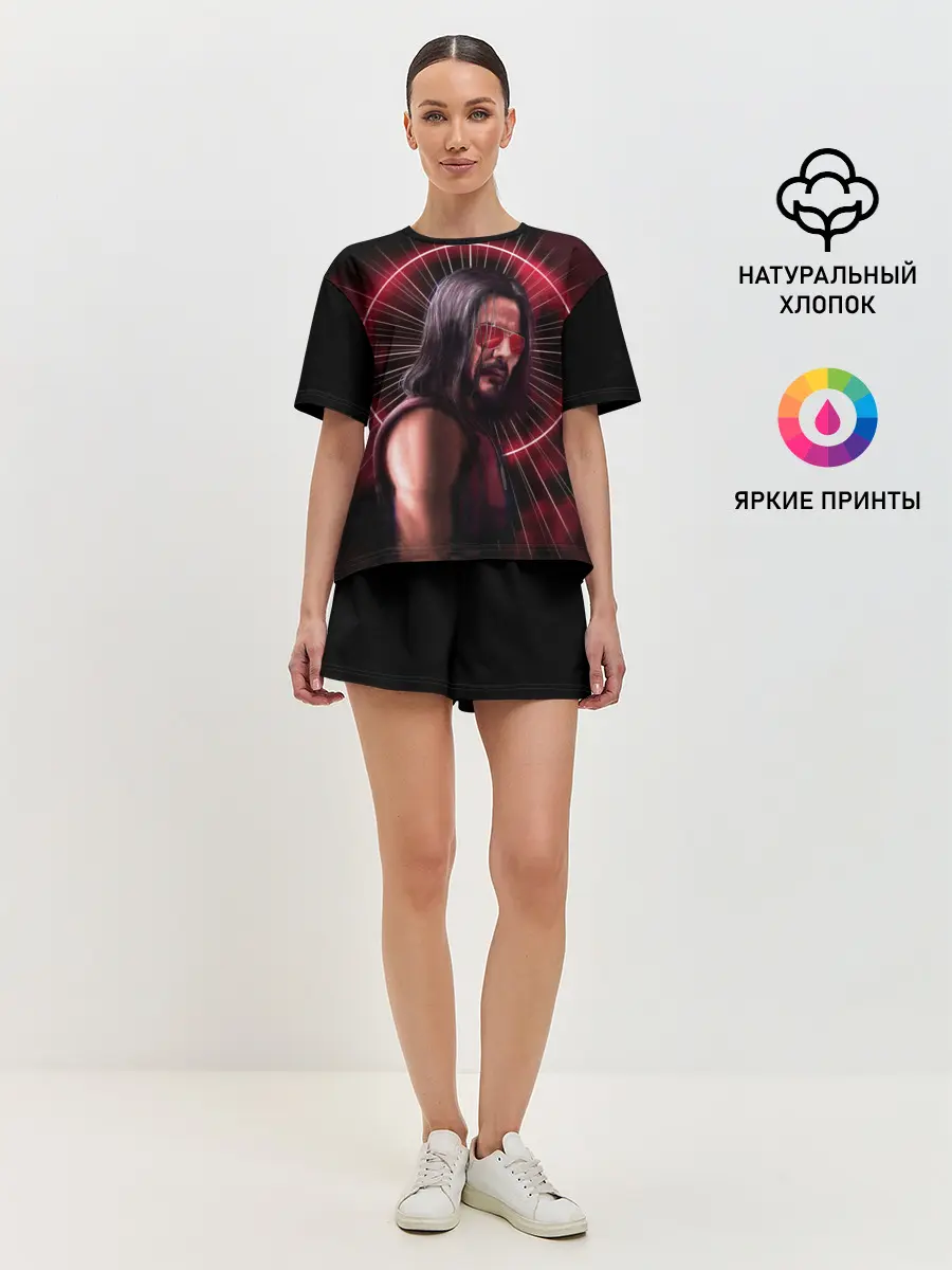 Женская пижама с шортами / CP77 | Johnny