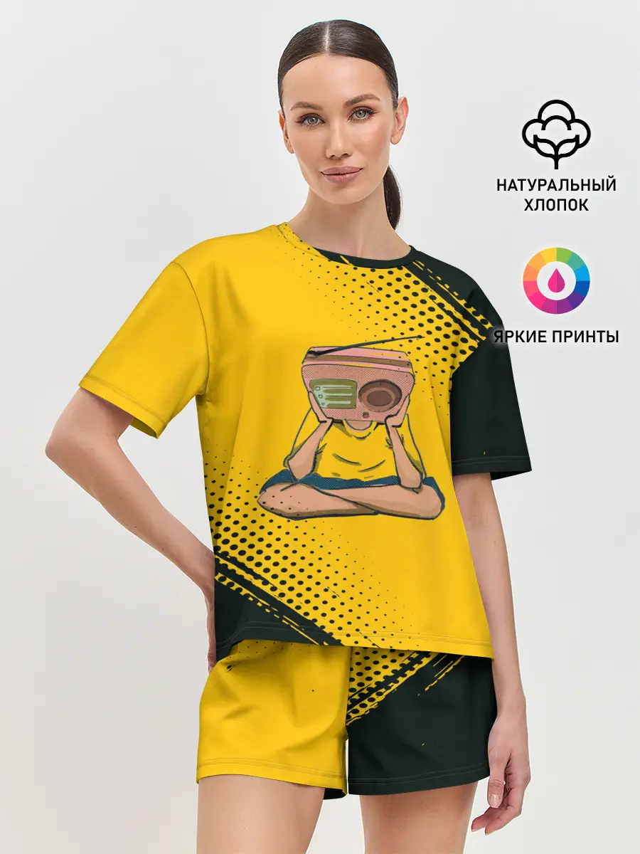 Женская пижама с шортами / Radiohead | Радиохед | Лого