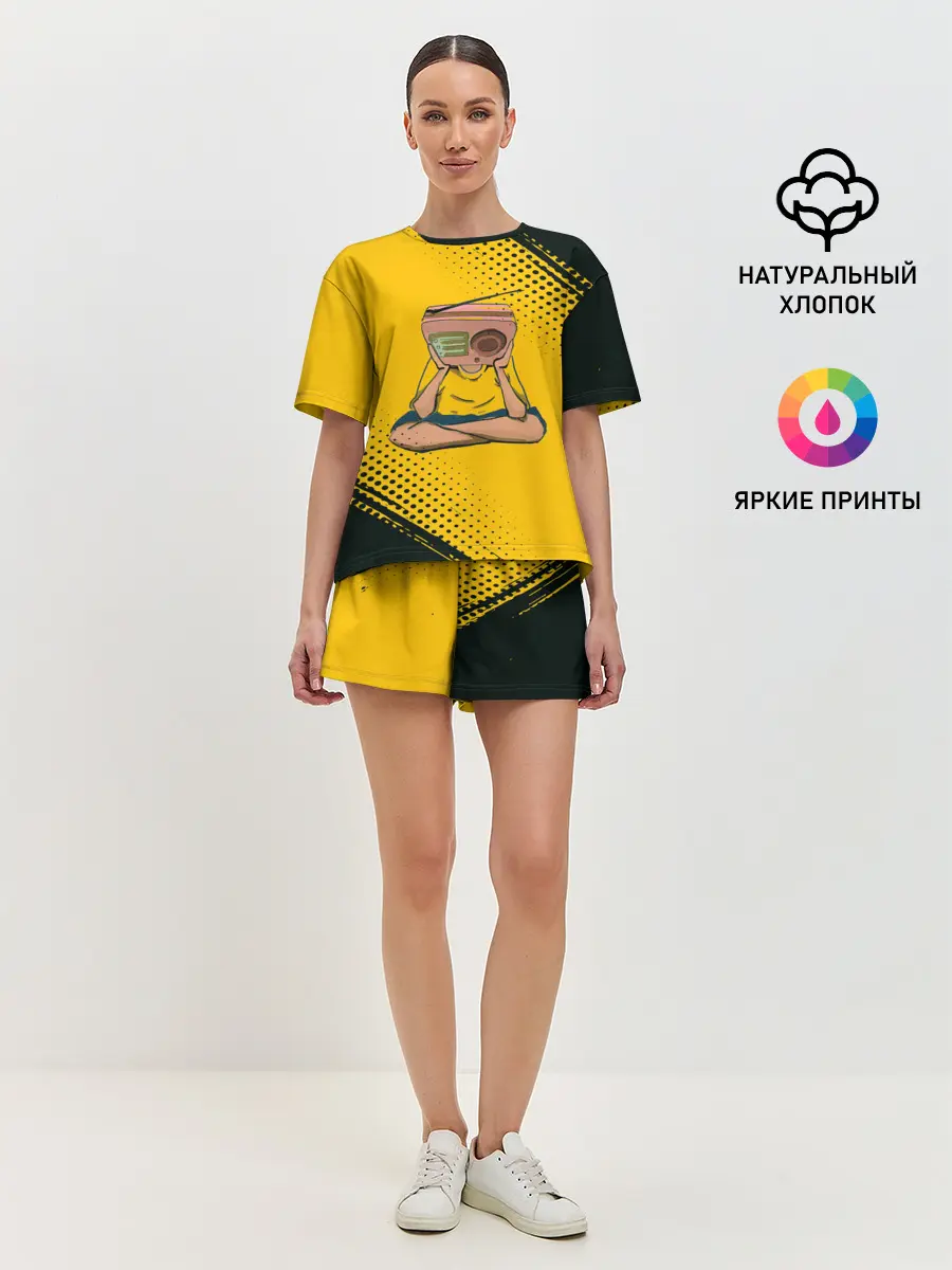 Женская пижама с шортами / Radiohead | Радиохед | Лого