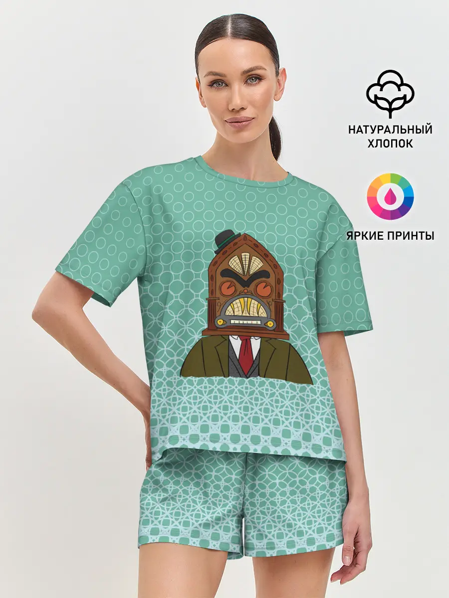 Женская пижама с шортами / Radiohead | Радиохед | Logo