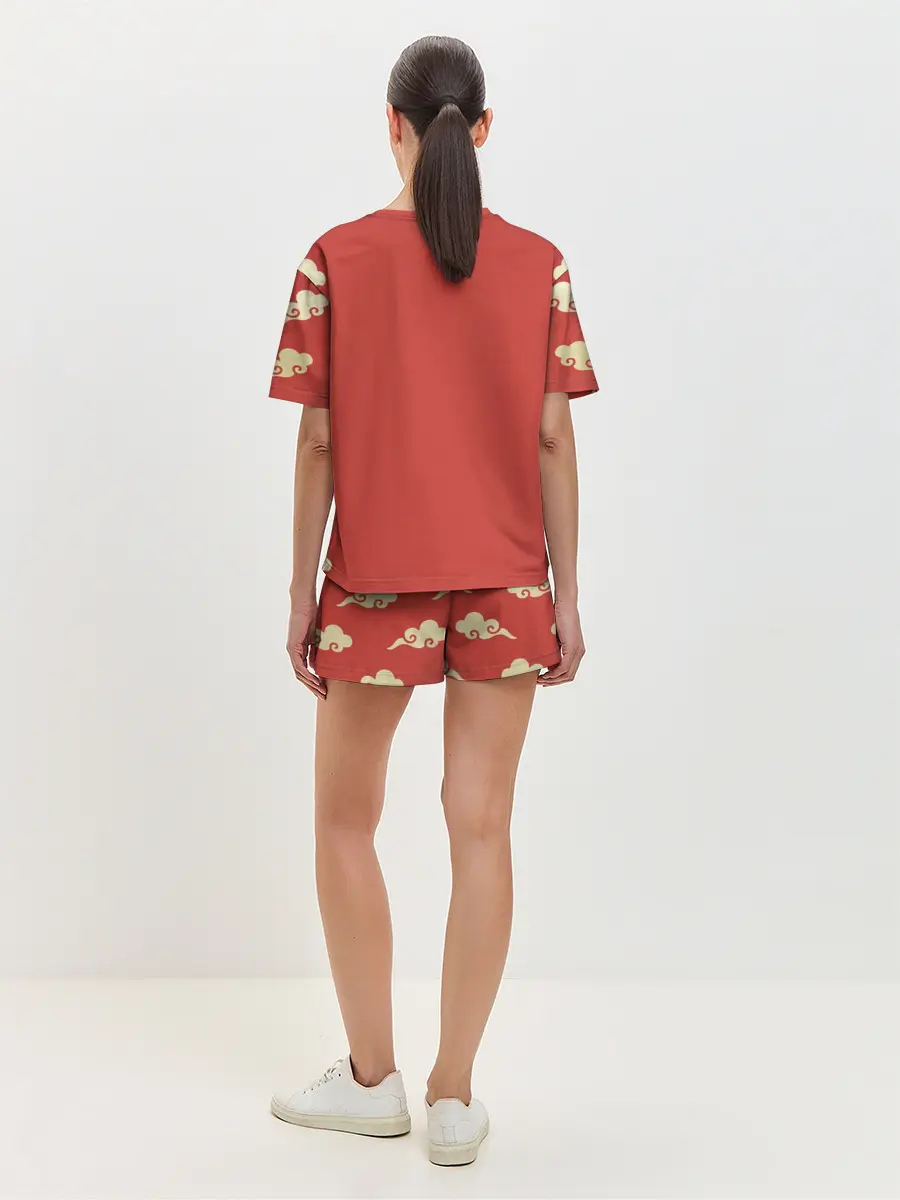 Женская пижама с шортами / Сунь Укун в облаках