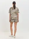 Женская пижама с шортами / Камуфляжный пиксель