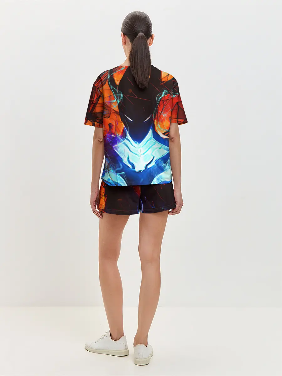 Женская пижама с шортами / Поднятие уровня в одиночку