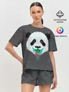 Женская пижама с шортами / Панда Краски Брызги