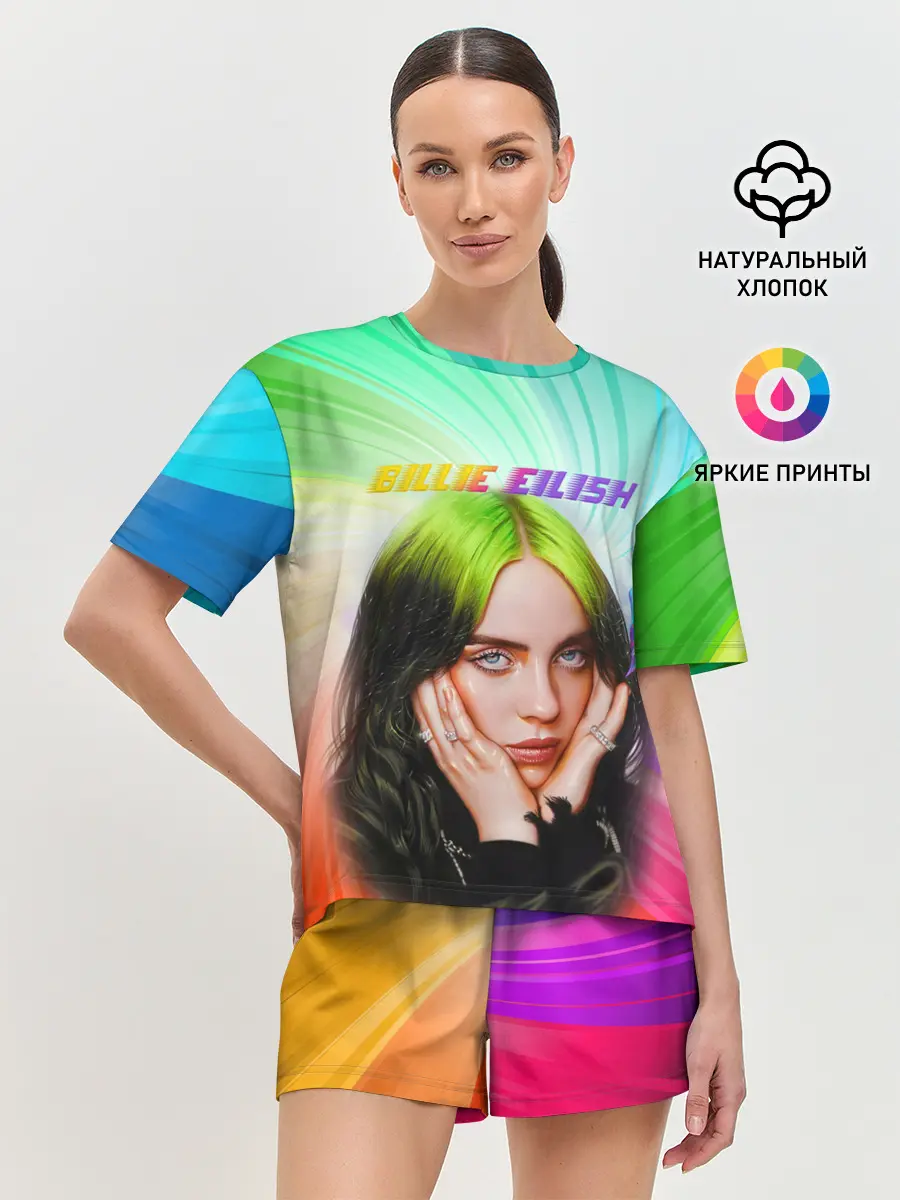 Женская пижама с шортами / BILLIE EILISH / БИЛЛИ АЙЛИШ