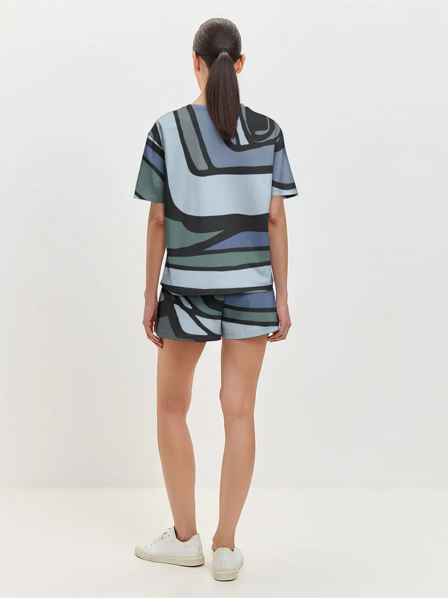 Женская пижама с шортами / Графит