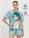 Женская пижама с шортами / Xiao / Genshin Impact /