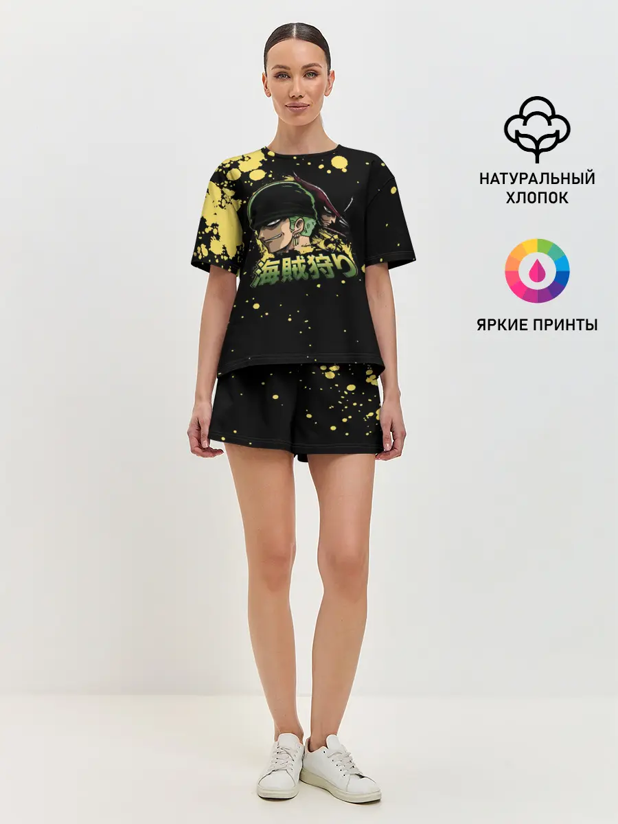 Женская пижама с шортами / Зоро One Piece. Большой куш