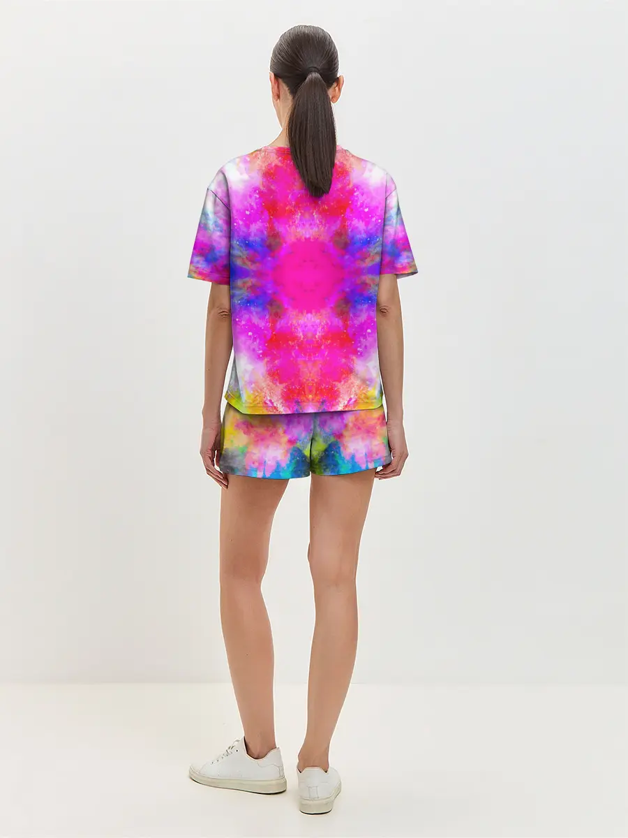 Женская пижама с шортами / КРАСОЧНАЯ ГАЛАКТИКА