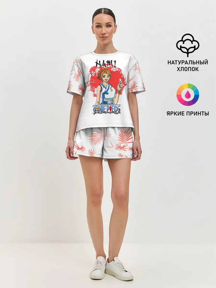 Женская пижама с шортами / Нами One Piece. Большой куш